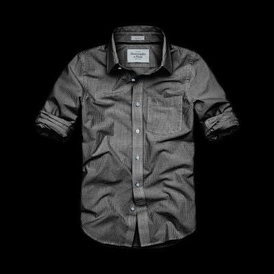 Abercrombie Fitch Hombres Algodón Gaza Camisa AF7016